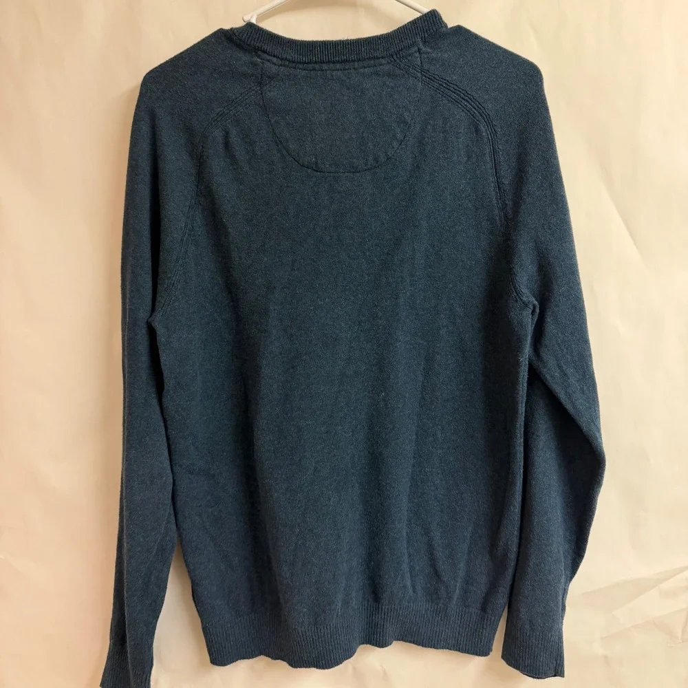 Fat Face Mens Pullover‎ Heathered Wool Blend Button Henley Shirt Sweater Core